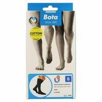 Bota Relax 280 Katoen Korte Kous Zwart N6 - thumbnail