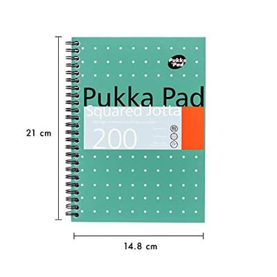 Notitieboek pukka jotta a5 rt 5x5 200pag 80gr gn Notitieboek pukka jotta a5 rt 5x5 200pag 80gr gn
