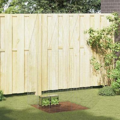 Konijnenkooi Zilver 400 x 100 x 210 cm Gegalvaniseerd staal