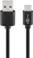 Goobay 55468 Sync & Charge High Speed USB-C naar USB A 2.0 oplaadkabel, 1,8 m - thumbnail