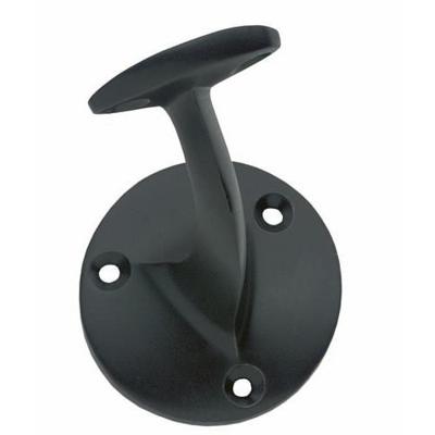 Intersteel leuninghouder - opschroevend - hol zadel - mat zwart