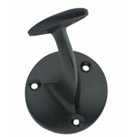 Intersteel leuninghouder - opschroevend - hol zadel - mat zwart - thumbnail