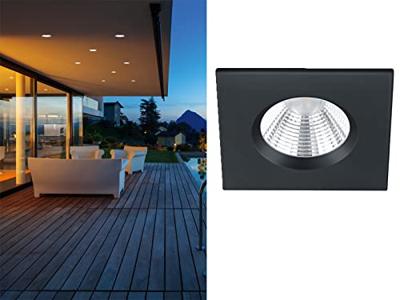 Trio Badkamer inbouwspotZagros met led vierkant zwart - 650610132