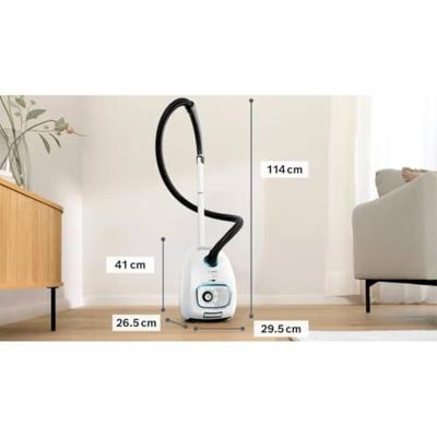 Bosch Serie 4 BGB41HYG1H stofzuiger met zak, 600 W, wit