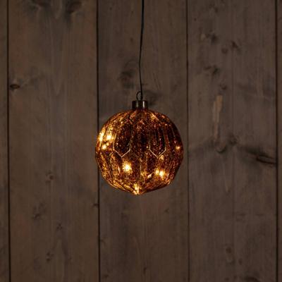 Glass Ball Antique Gold 12 cm 10Led Classic Warm en Mercu Anna's Collection - Annas collection Glass Ball Antique Gold 12 cm 10Led Classic Warm en Mercu Anna's Collection - Annas collection
