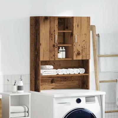 Wasmachinekast 70,5x25,5x90 cm oud houtkleurig - thumbnail