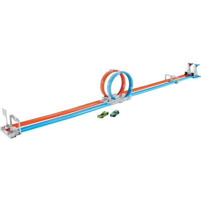 Hot Wheels Action dubbele looping speelset