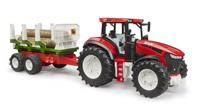 Bruder ROADMAX Tractor met aanhanger + 3 boomstammen (1:16) - thumbnail