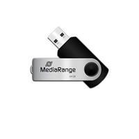 MediaRange 64GB USB 2.0 USB flash drive USB Type-A / Micro-USB Zwart, Zilver - thumbnail