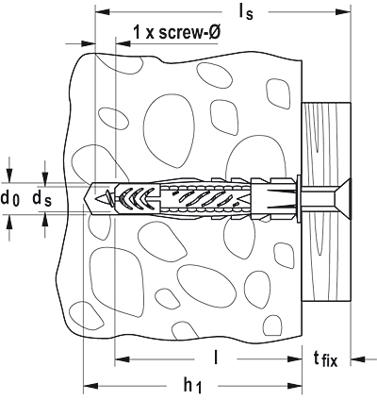 Fischer 518887 UX GREEN 10 x 60 R Universele pluggen 60 mm 10 mm 20 stuk(s)