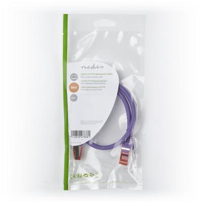 CAT6 S/FTP-Netwerkkabel | RJ45 Male - RJ45 Male | 0,5 m | Paars