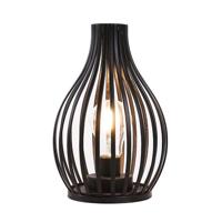 JHY JHY30481 Metalen LED Draadlamp 15.2x24.1 cm Zwart - thumbnail