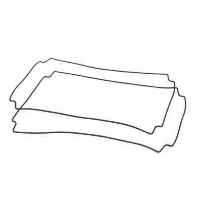 Hammond Electronics 1554VGASKET Afdichting Silicone Zwart 2 stuk(s)