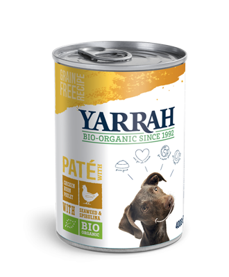 Hond pate met kip bio 400 gram