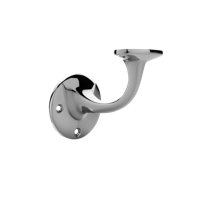 De Oude Deurklink Leuninghouder nikkel vlak - opschroevend - thumbnail