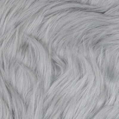 VidaXL Nep schapenvacht tapijt tafalla grijs ø 120 cm polyester