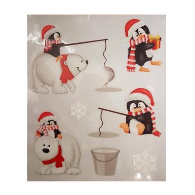 Raamsticker pinguïns 34,5 cm | 48 stuks