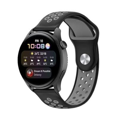 Garmin Vivoactive 4 / 4L - Sport Edition Siliconen band - Zwart + grijs Garmin Vivoactive 4 / 4L - Sport Edition Siliconen band - Zwart + grijs