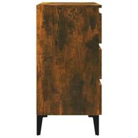 Dressoir 60x35x69 cm bewerkt hout gerookt eikenkleurig - thumbnail
