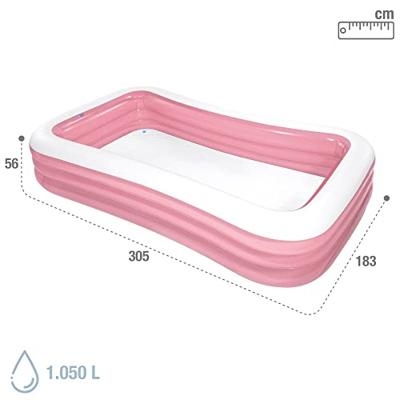 Intex Opblaasbaar zwembad family pool - roze - thumbnail