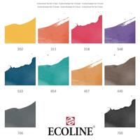 Royal Talens Ecoline Set van 10 Brush Pens - Donker - thumbnail