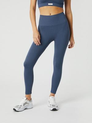 Björn Borg Studio Seamless Ribbed Legging Dames Nightshadow Blue L