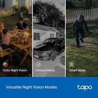 Tapo 2K 3MP Indoor/Outdoor Dual Lens Pan/Tilt Beveiligingscamera – 130° Groothoek + 6 mm telelens, 360° Pan, Gratis Persoon/Voertuig Detectie, SD/Cloud Storage, Werkt met Alexa & Google Home - thumbnail