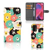 OPPO A54 5G | A74 5G | A93 5G Leuk Hoesje Bears | Portemonnee hoesje - thumbnail