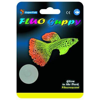 Superfish Fluo Guppy Aquarium - Fluorescerende Ornamenten & Blauwe LED-licht, Energiezuinig