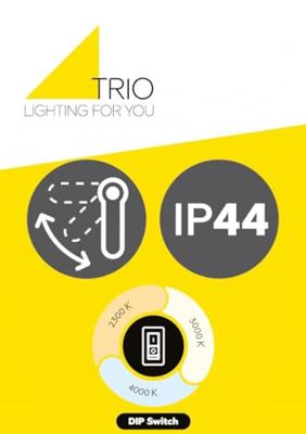 Trio Strakke wandlampAdour antraciet - 245560142