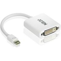 Mini DisplayPort Kabel Mini-DisplayPort Male - DVI-I 24+5-Pins Female 0.15 m Wit - thumbnail