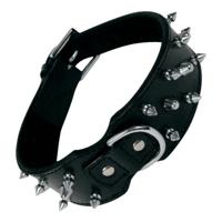 Hondenhalsband Gloria Zwart Spikes (60 cm) - thumbnail
