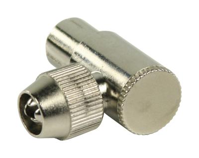Coax connector metaal female haaks - thumbnail