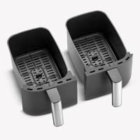 Severin FR2453 Heteluchtfriteuse XXL 2x3.8L 2850W Zwart/Zilver - thumbnail