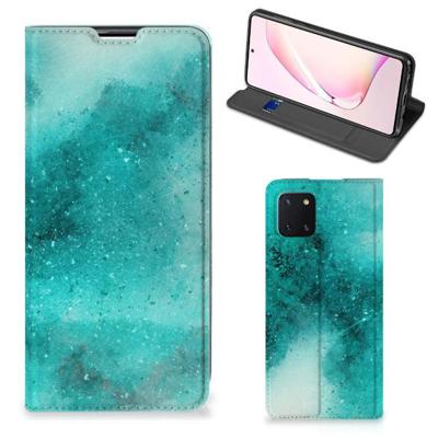 Bookcase Samsung Galaxy Note 10 Lite Painting Blue Bookcase Samsung Galaxy Note 10 Lite Painting Blue