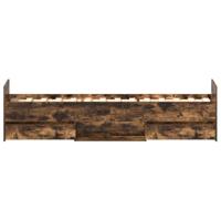Bedframe met hoofd- en voeteneinde gerookt eiken 100x200 cm - thumbnail