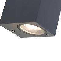 QAZQA Moderne wandlamp donkergrijs IP44 - Baleno - thumbnail