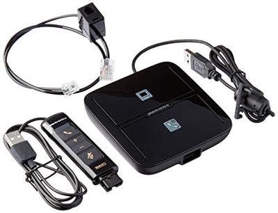 Plantronics 207414-05 QD Series analoge regelaar voor Quick Disconnect (QD) headsets, zwart