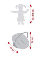 Poppen Autozitje Maxi-Cosi-stijl - Grey Jeans - thumbnail