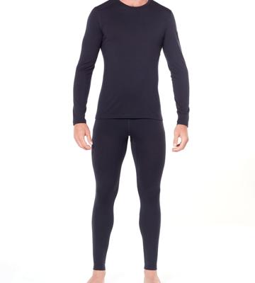 Icebreaker 200 Oasis LS Crewe Thermoshirt Heren Black XL