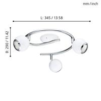 Eglo Led plafondspotBimeda led 3-lichts wit - 31003 - thumbnail