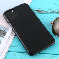 Voor iPhone 11 Pro schokbestendige krokodil textuur beschermhoes (zwart) - thumbnail