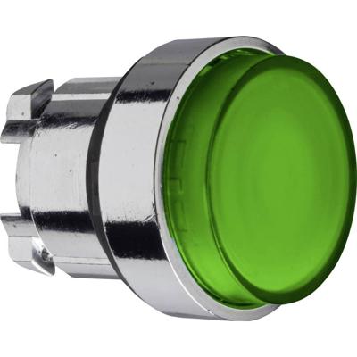 Schneider Electric ZB4BH33 ZB4BH33 (Ø) 22 mm Zonder markering Chroom, Groen 1 stuk(s)