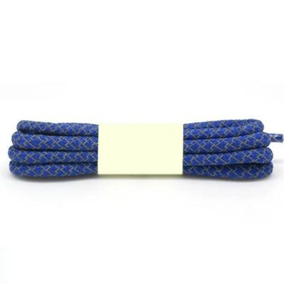 Reflecterende schoenveters ronde sneakers schoenveters Kids volwassen outdoor Sportschoen veters lengte: 140cm (Royal Blue)