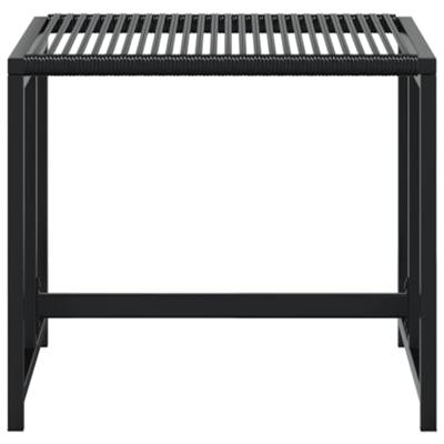 Tuinkrukken 4 st poly rattan zwart Tuinkrukken 4 st poly rattan zwart