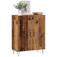 Dressoir 69,5x34x90 cm bewerkt hout oud houtkleurig - thumbnail