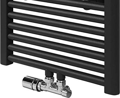 Ben Lineos handdoekradiator met handdoekhouder 1067W 50x177,5cm mat grafiet zwart - thumbnail