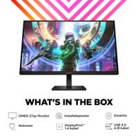 HP OMEN by 27qs 68,6 cm (27 inch) 2560 x 1440 pixels Quad HD zwart - thumbnail