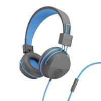 JLab Kids hoofdtelefoon, JBuddies hoofdtelefoon voor kinderen, over oor, bedraad en kindveilig met volumebegrenzer, ruisisolatie en microfoon - Grijs/Blauw - thumbnail