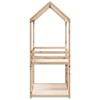 Stapelbedframe zonder matras massief grenenhout 90x200 cm - thumbnail